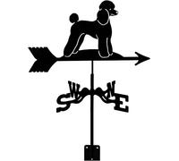 Weather Vane Wind Direction Indicator Dog Weather Vanes with Durable Rust-Proof Coating Outdoor Gardens Homes Patio Lawns Measuring Tool