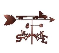 Weather Vane Wind Direction Indicator, Farmhouse Weather Vane Roof Mount, Truck Retro Iron Wind Vane Outdoor Lawns Gardens Backyards Ornament Nice decorations