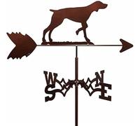 Weather Vane Wind Direction Indicator - Stainless Steel Metal Weathervane for Outdoor Sheds, Iron Yard Roofs, Garden Decoration and Measuring Tool