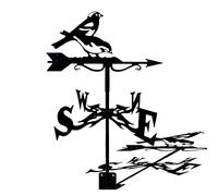 Weather Vane with Roof Mount AnimalsWind Direction Indicator Kit Creative Bald Eagle Gardening Decoration for The Roof Yard Garden Patio Yard Ornament