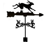 Weather Vanes Cyclist Prairie Dog Swan Wind Measuring Tools Weathercock Direction Indicator Stainless Steel Weathervane for Outdoor Gardens Iron Art Houses,Fox