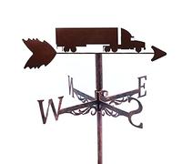 Weather Vanes for Roof Creative Weathervane Wind Direction Indicator Kit Outdoor Gardens Iron Art Weathercock Coating Houses Patio Lawns