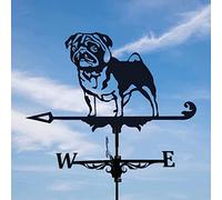 Weather vanes for Roofs,Canine Weather Vane,Outdoor Wind Direction Indicators,Roof,Garden,Mountain,Courtyard Decor Cast Iron Farm Wind Vane(Akita Inu Weather Vane)