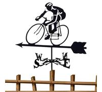 Weather vanes for the yard, cyclist design measuring tools, garden stake weathervane for barn, garage, patios, courtyard, gazebo, yard, farm, paddock, lawn, patio, outdoor