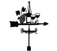 Weather Vanes Grapes Wine Wind Vanes Metal Weather Vane for Sheds with Screws Waterproof Wind Direction Indicator for Outdoor Garden Roof Decor Vane, For The Garden, Weathev