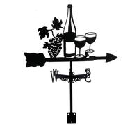 Weather Vanes Grapes Wine Wind Vanes Metal Weather Vane for Sheds with Screws Waterproof Wind Direction Indicator Weathervanes for Outdoor Garden Roof Decor