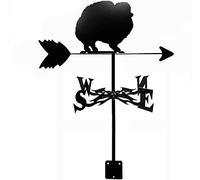 Weather Vanes Weathercock Wind Direction Indicator Stainless Steel Weathervane Measuring Tools for Outdoor Gardens Houses Patio Lawns,E