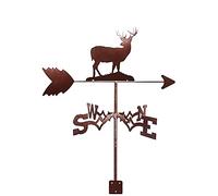 Weather Vanes Wind Direction Indicator Stainless Steel Weathervane Measuring Tools Weathercock for Outdoor Animal Bracket Decor Craft (Color : Eagle 5)