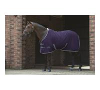 WeatherBeeta Cotton Show Sheet with Surcingles II Standard Neck, Dark Blue/Grey/White, 6'9