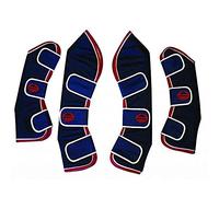 WeatherBeeta 1200D Wide Tab Long Travel Boots, Navy/Red/White, Cob