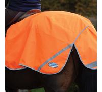 Weatherbeeta 300D Hi Viz Reflective Exercise Sheet - Warmblood - 5'0 (normal rug size 6'9). · Orange