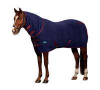 Weatherbeeta Combo Neck Fleece Anti-Static Horse Cooler Rug Navy/burgundy (5 9")