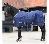 WeatherBeeta ComFiTec 210D Channel Quilt 110g Stable Horse Rug - Navy/Silver