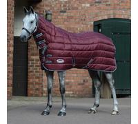 Weatherbeeta Comfitec 210D Channel Quilt Mediumweight 250g Combo Neck Stable Rug - Size 6'9 - Maroon Grey and White · 6'9