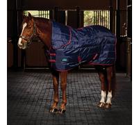 Weatherbeeta Comfitec 210D Channel Quilt Stable Combo Neck 100g - 6'6/150cm · Navy/Burgundy