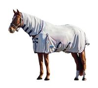 WeatherBeeta ComFiTec Airflow Fly Sheet Combo, Grey/Navy/Burgundy, 7'3