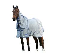 Weatherbeeta Comfitec Airflow Ii Achable Neck Horse Turnout Rug Grey/blue (6 3")