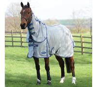 WeatherBeeta ComFiTec Airflow II DetachANeck Neck Horse Fly Rug - Grey/Blue
