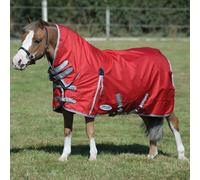 Weatherbeeta Comfitec Classic Combo Lite Turnout Red/Silver/Navy