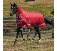 Weatherbeeta Comfitec Classic 300g Combo Neck Turnout Rug - 4'0 · Red Silver and Navy