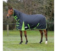 WeatherBeeta ComFiTec Classic Combo Neck Heavy Horse Rug, Black/Lime Green, 6'0
