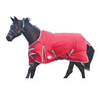 WeatherBeeta ComFiTec Classic Standard Neck Lite Horse Blanket Red/Silver/Navy 75