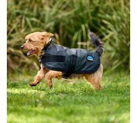 WeatherBeeta ComFiTec Classic Waterproof Dog Coat, Charcoal 55CM