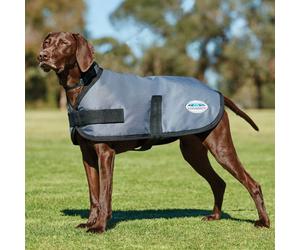 WeatherBeeta Comfitec Classic Waterproof Dog Coat - Grey - Size: Dog 25cm - Dog Jackets