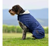 WeatherBeeta ComFiTec Deluxe Diamond Quilt Dog Coat - Navy