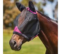 WeatherBeeta ComFiTec Deluxe Durable Mesh Mask with Ears, Black/Purple, Full