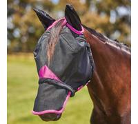 WeatherBeeta ComFiTec Deluxe Durable Mesh Fly Mask with Ears & Nose - Black