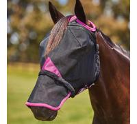 WeatherBeeta ComFiTec Deluxe Durable Mesh Fly Mask with Ears & Nose - Black