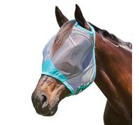 WeatherBeeta ComFiTec Deluxe Fine Mesh Mask, Grey/Turquoise, Small Pony