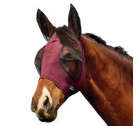 WeatherBeeta Comfitec Deluxe Stretch Fly Mask With Ears Burgundy/Black - LARGE