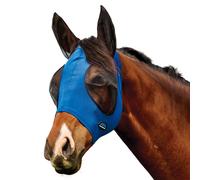 WeatherBeeta Comfitec Deluxe Stretch Fly Mask With Ears Cobalt/Black - MEDIUM