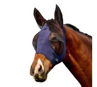 WeatherBeeta ComFiTec Deluxe Stretch Fly Mask with Ears, Navy/Black, Medium