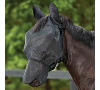 Weatherbeeta Comfitec Double Dart Deluxe Fly Mask with Ears and Nose - Black - Size: Full