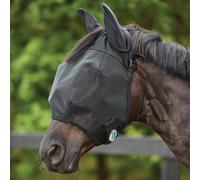 WeatherBeeta ComFiTec Double Dart Deluxe Fly Mask with Ears - Black