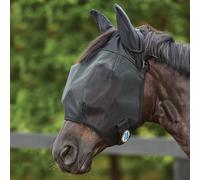 Weatherbeeta Comfitec Double Dart Deluxe Fly Mask with Ears - Black - Size: Cob