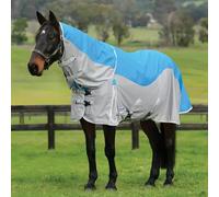 WeatherBeeta ComFiTec Dual Shield Waterproof Detach-A-Neck Fly Rug - Blue/Grey