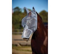 WeatherBeeta Comfitec Durable Mesh Fly Mask With Ears and Nose Grey - SMALL