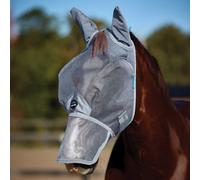 WeatherBeeta ComFiTec Durable Mesh Fly Mask with Ears & Nose, Grey, Large