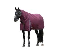 Weatherbeeta Comfitec Essential Achable Neck 220G Horse Turnout Rug Burgundy/navy (6 5")
