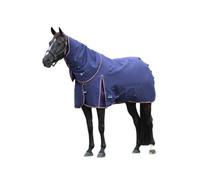 Weatherbeeta Comfitec Essential Achable Neck 220G Horse Turnout Rug Navy/burgundy (5 6")