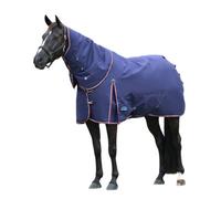 Weatherbeeta Comfitec Essential Achable Neck 50G Horse Turnout Rug Navy/burgundy (6 9")