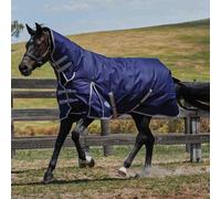 Weatherbeeta Comfitec Essential Combo Neck (Medium) - Navy/Silver/Red - 4 foot 3 inch