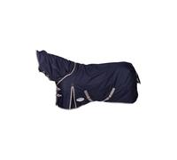 WeatherBeeta ComFiTec Essential Detach-A-Neck Medium Horse Rug, Navy/Silver/Red, 6'3