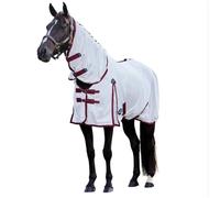 WeatherBeeta ComFiTec Essential Fly Sheet Combo, White/Burgundy, 5'9