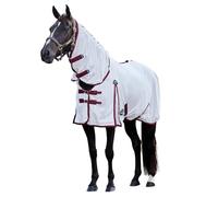 WeatherBeeta ComFiTec Essential Fly Sheet Combo, White/Burgundy, 6'0