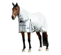 Weatherbeeta Comfitec Essential Mesh II Combo Neck White/Grey/Bright Blue - 5'6